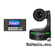 CineTreak CT-PT20 NDI PTZ 2-Camera Kit with HDMI Video Switcher