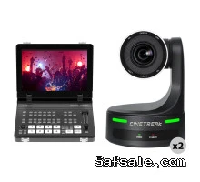 CineTreak CT-PT20 NDI PTZ 2-Camera Kit with HDMI Field Video Switcher