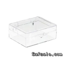 B.J. Plastic Molding Co., Inc. Box # 212 — Clear Hinged Plastic Boxes (Poly