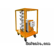 6KVA Hazardous Location Power Distribution - C1D2 - 600V 3PH to 208V 3PH - Powder Coated Orange