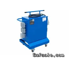 7.5 KVA Portable Power Distribution Spiderbox - 208V to 230V 1-Phase - (1) 332R6W Outlet, 10' Cord w/ Plug - Powder Coated Steel w/ Casters