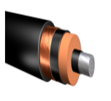 500 MCM Aluminum MV-105, 15kV, EPR/PVC Power Cable w/ Copper Tape Shield