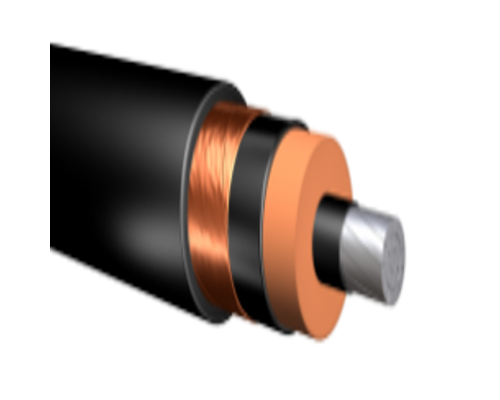 500 MCM Aluminum MV-105, 15kV, EPR/PVC Power Cable w/ Copper Tape Shield