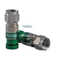 Belden FSNS6U, Universal Type F Coax Compression Connector for RG-6/U Cable, Green