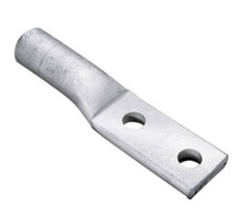 Burndy YA27A5, 3/0 AWG, 1/2 inch, Two Hole, Aluminum, Long Barrel Lug