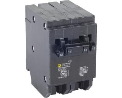 Square D HOMT1515240, Quad Tandem Circuit Breaker, 2 Pole 40 Amp, 1 Pole 15/15 Amp