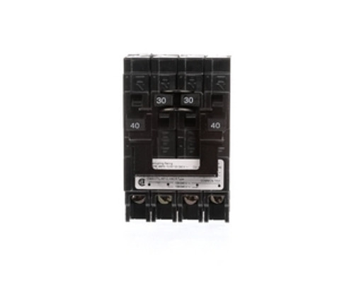 Siemens Q24030CT2, Plug In Quadplex, 2 Pole, 40/30 Amp, 120/240 VAC, 10 kA