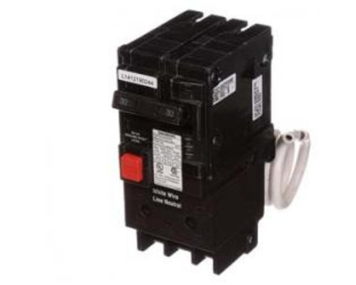 Siemens QE230, GFEP 30mA Circuit Breaker, 2 Pole, 30 Amp, 120/240 VAC, 10 kA