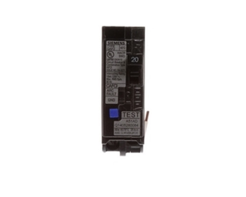 Siemens QA120AFC, AFCI Combination Circuit Breaker, 1 Pole, 20 Amp, 120 VAC, 10 kA