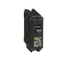 Square D HOM115, Mini Plug In Circuit Breaker, 1 Pole, 15 Amp, 120/240 VAC, 10 kA