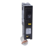 Square D HOM120GFI, Plug On Circuit Breaker, 1 Pole, 20 Amp, 120/240 VAC, 10 kA