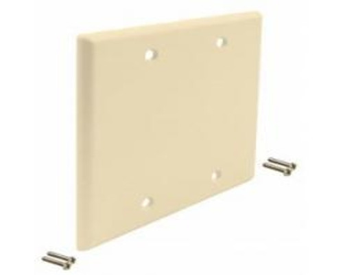 Blank Faceplate for Double Gang Outlets