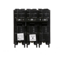 Siemens Q325, Plug In Circuit Breaker, 3 Pole, 25 Amp, 240 VAC, 10 kA