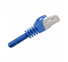 CAT6A, 26AWG, 3ft. Blue Shielded Patch Cord, STP, ETL