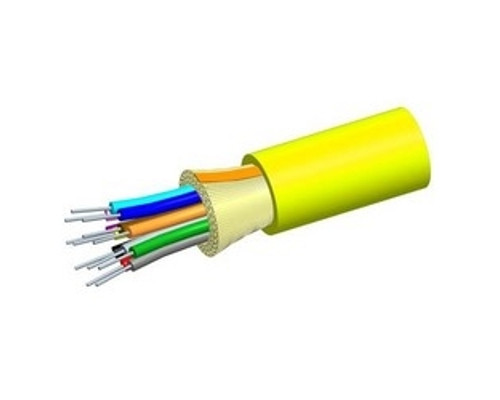 Commscope R-012-DS-8W-FSUYL, 12 Fiber, OS2, Indoor, Riser, Yellow Jacket