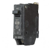 GE THHQB1120, Bolt On Circuit Breaker, 1 Pole, 20 Amp, 120/240 VAC, 22 kA