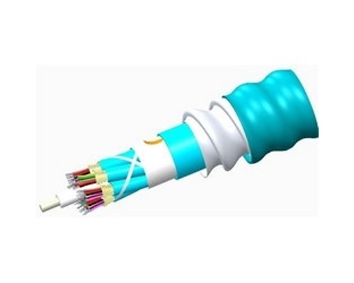 Commscope P-012-DZ-5K-FSUAQ, 12 Fiber, OM4, Interlocking Armor, Plenum Jacket