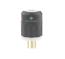 Leviton 8215-C, Straight Blade Plug, 15 Amp, 125 Volt, NEMA 5-15P, 2P, 3W