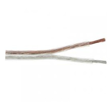 18/2 Speaker Wire, UL Listed, Clear Zip Cord