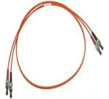 West Penn FI-4002-10, Duplex ST to ST Fiber Patch Cord, OM3, 10 Feet