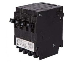 Siemens US2-Q22045CT, Plug In Triplex Breaker, 2 Pole, 20/45/20 Amp, 120/240 VAC, 10 kA