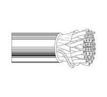 Belden 1424A 24 AWG 12.5 Pair Shielded Low Capacitance Computer Cable, RS-232/422