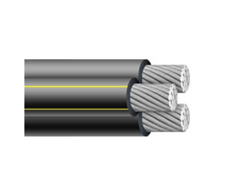 3/0, 3/0 & 1/0 Hollins Aluminum Triplex URD Direct Burial Cable