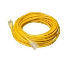 12/3 SJTW Yellow Extension Cord, 25ft, 50ft, or 100ft