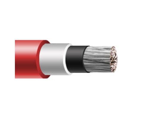 2 AWG Jumper Cable Red 5kV/15kV