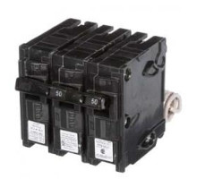 Siemens Q25000S01, Plug In Circuit Breaker, Shunt Trip, 2 Pole, 50 Amp, 120/240 VAC, 10 kA