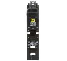 Square D EDB14050, Mini Bolt On Circuit Breaker, 1 Pole, 50 Amp, 277 VAC, 18 kA