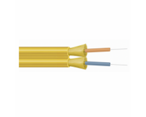 Prysmian 2 Fiber Zipcord, Indoor Tight Buffered Interconnect, Singlemode, Riser Rated Fiber Optic Cable