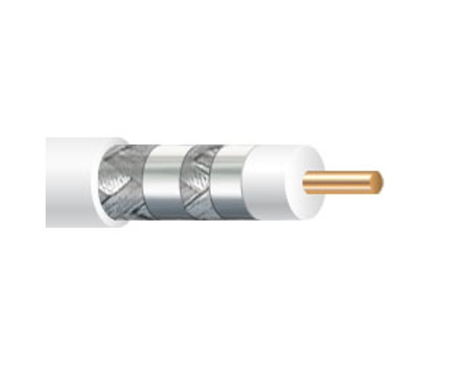 RG6 CMP Quad Shield Coaxial Cable, 1000ft Spool