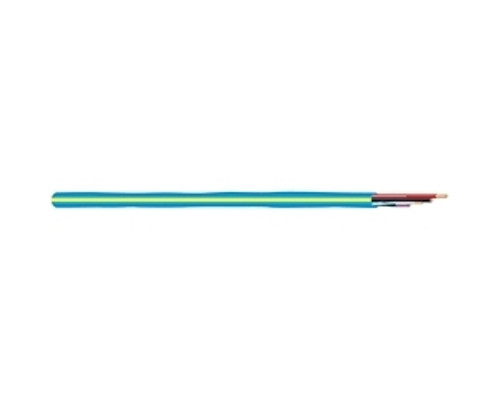 18/2C + 22/1PR Composite Cable, Light Blue w/ Yellow Stripe PVC Jacket, 300V, 75C, CM/CL3