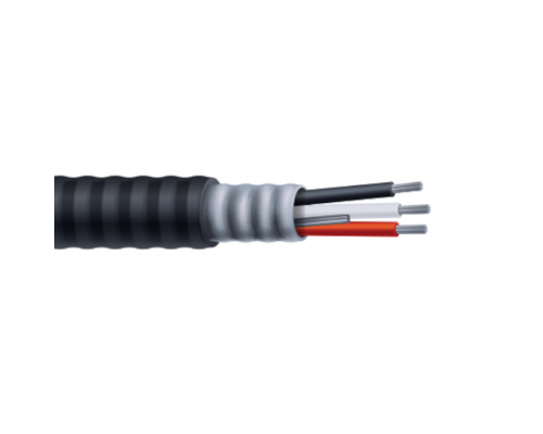 3/0-3C w/ Ground Type MC Cable, Aluminum Conductors, PVC Jacketed, Interlocked Armor Cable