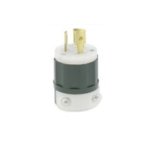 Leviton 4770-C, Locking Plug, 15 Amp, 277 Volt, NEMA L7-15P, 2P, 3W, Grounding