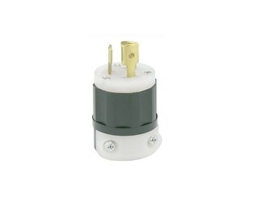 Leviton 4770-C, Locking Plug, 15 Amp, 277 Volt, NEMA L7-15P, 2P, 3W, Grounding