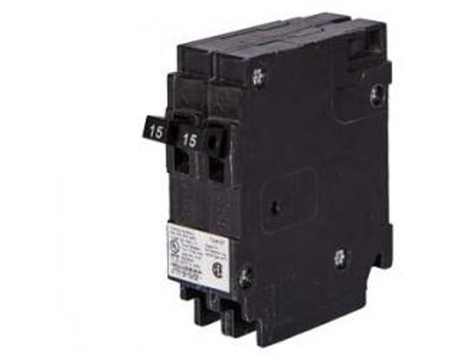 Siemens Q3015, Plug In Duplex Circuit Breaker, 1 Pole, 30/15 Amp, 120 VAC, 10 kA