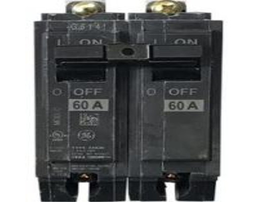 GE THQB2160, Bolt On Circuit Breaker, 2 Pole, 60 Amp, 120/240 VAC