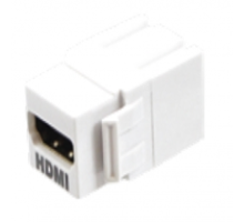 HDMI Keystone Style Couplers, Single Pack, White