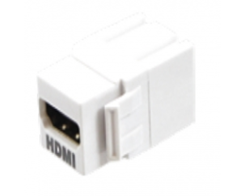 HDMI Keystone Style Couplers, Single Pack, White