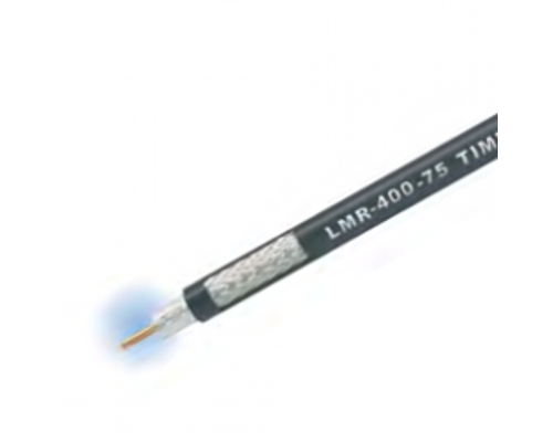 Times Microwave LMR-400-75 Ohm Flexible Low Loss Coax Cable, UV Resistant