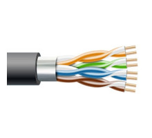 CAT6E Shielded Outdoor Direct Burial Cable, 1000ft Spool