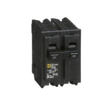 Square D HOM220, Mini Plug On Circuit Breaker, 2 Pole, 20 Amp, 120/240 VAC, 10 kA