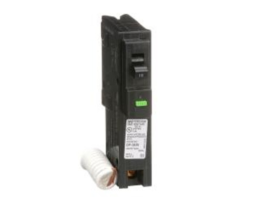 Square D HOM115AFI, Arc Fault Interrupter Circuit Breaker, 1 Pole, 15 Amp, 120/240 VAC, 10 kA