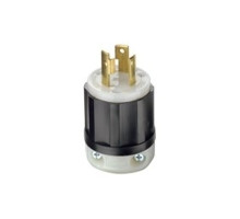 Leviton 2611, Locking Plug, 30 Amp, 125 Volt, NEMA L5-30P, 2P, 3W