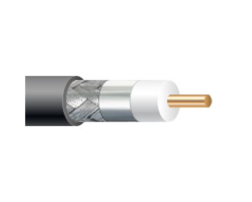 RG6 60% CMR Dual Shield Coaxial Cable, 1000ft Spool