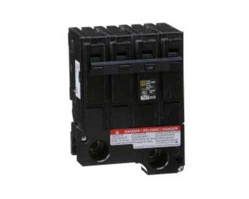 Square D HOM2200BB, Mini Plug On Circuit Breaker, 2 Pole, 200 Amp, 120/240 VAC, 10 kA