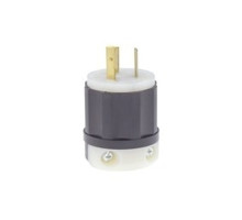 Leviton 4570-C, Locking Plug, Industrial Grade, 15 Amp, 250 Volt, NEMA L6-15P, 2P, 3W