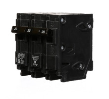 Siemens Q320, Plug In Circuit Breaker, 3 Pole, 20 Amp, 240 VAC, 10 kA